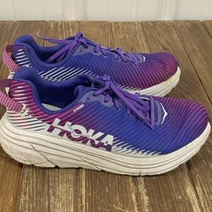 Hoka Purple and Pink Rincon Running Shoes